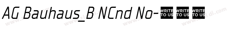 AG Bauhaus_B NCnd No字体转换